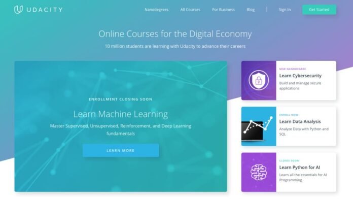Python, JavaScript, Java, or C++ with a Nanodegree from Udacity
